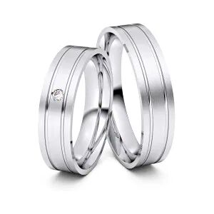 Juwelier-Schmuck Partnerringe / Freundschaftsringe Nordhausen 925er Silber - 5261