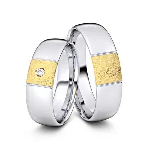 Juwelier-Schmuck Trauringe Göppingen 750er Weiß-/Gelbgold - 8190