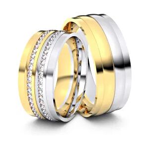 Juwelier-Schmuck Trauringe Stassfurt 750er Gelb-/Weißgold - 8993