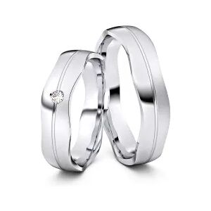 Juwelier-Schmuck Partnerringe / Freundschaftsringe Bergisch Gladbach 925er Silber - 5073