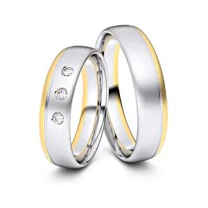 Juwelier-Schmuck Trauringe Wiesbaden 585er Weiß-/Gelbgold - 8065