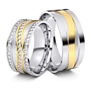 Juwelier-Schmuck Trauringe Meschede 750er Weiß-/Gelbgold - 7453