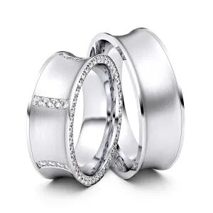 Juwelier-Schmuck Partnerringe / Freundschaftsringe Koenigsbrunn 925er Silber - 5506