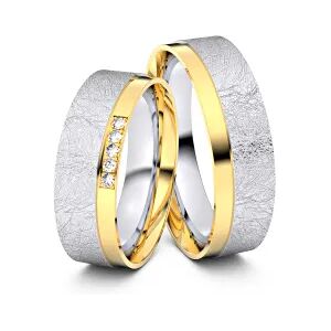 Juwelier-Schmuck Trauringe Stuttgart 585er Weiß-/Gelbgold - 7898