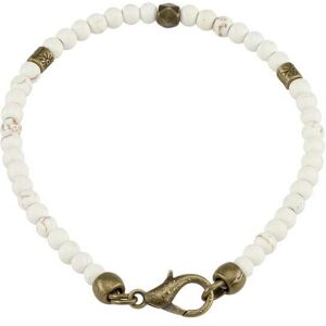 Mey & Edlich Herren Howlith-Armband weiss 01