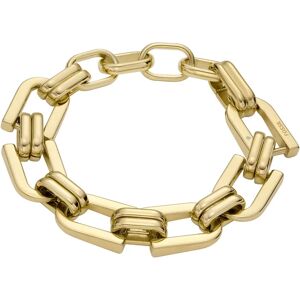 Fossil Armband - Heritage D-Link Stainless Steel Chain Bracelet - Gr. M - in Gold - für Damen