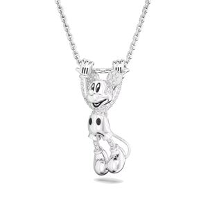 Swarovski Charms - Disney Mickey Mouse layered pendant, Rhodium plate - Gr. unisize - in Weiß - für Damen