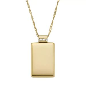 Fossil Halskette - Drew Gold-Tone Stainless Steel Pendant Necklace - Gr. unisize - in Gold - für Damen