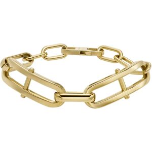 Fossil Armband - Heritage D-Link Stainless Steel Chain Bracelet - Gr. M - in Gold - für Damen