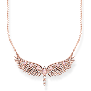 Thomas Sabo Kette Phönix-Flügel mit rosa Steinen roségold pink KE2167-323-9-L45V