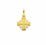 Kette mit Anhänger ADELIA´S "585 Gold Kreuz Jerusalem" Halsketten Gr. Gelbgold 585, goldfarben (gold) Damen Ketten mit Anhänger Schmuckset - Set Halskette