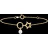 Edenly Armband FÃ¼lle - Stern - 18 Karat Gelbgold und Perle