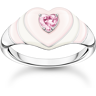 Thomas Sabo Ring Herz mit pinkem Stein Silber pink TR2435-041-9-52