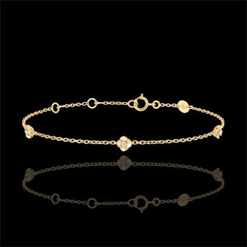 Edenly Armband BlÃ¼te - RosenkrÃ¤nzchen - Diamant - Gelbgold, WeiÃŸgold - 9 Kar