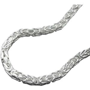 BYZANTINE CHAIN 3MM SQUARE SILVER 925 50CM