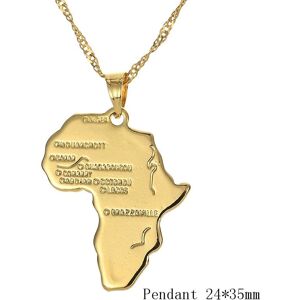 High Discount Afrika Kongo Algeriet kort hängande halsband för kvinnor män guld färg koppar kedja halsband Hiphop Stylestyle 2