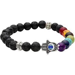 Novoka 7 Chakra Lava Stone Diffuser Armbånd