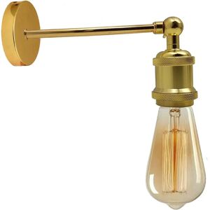 Ledsone Industriel Fransk Guld Retro Justerbare Væglamper Vintage Style Sconce Lamp Fitting Kit