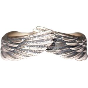 Ring Justerbar Angels Wing Shape Open End Udsøgt Par Ring Ornament til daglig brug