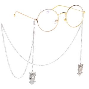 Maskeholder Chain Lanyard Halskæde Sølv Eyeglasses Chain