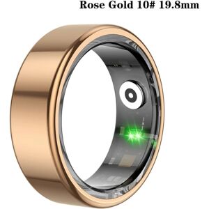 Smart Ring Fitness Health Tracker Titanium Legering Finger Ring F- Perfet Gold 19.8mm