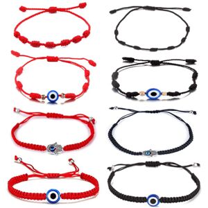 8 stk. Evil Eye-armbånd til kvinder, beskyttelsesarmbånd til mænd, børn, Negat