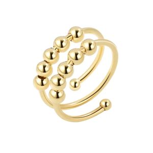 Anti-stress ring dobbelt justerbar kobber Guld