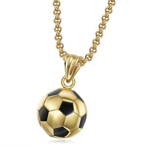 Fodbold Halskæder Casual Soccer Vedhæng GULD Gold
