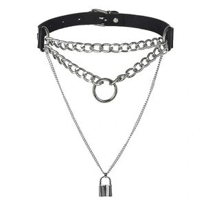 Pige Choker Krave Lås Gothic Halskæde Punk Goth Smykker Harajuku Style Sort Choker Emo Grunge Æstetisk Tilbehør