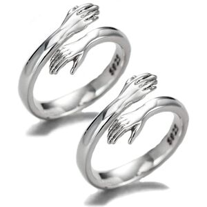 925 Sterling Sølv Huging Ring Til Par Kvinder