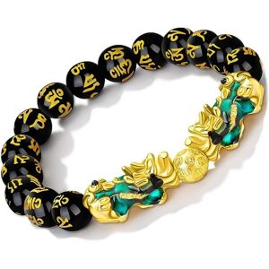 Feng Shui Obsidian Wealth Armbånd Farve Skift Pai Show Armbånd