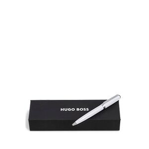 Boss Ballpoint pen in glossy-white lacquer with logo ring