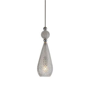Ebb & Flow Smykke Pendant Lamp M Ø: 12,5 cm - Crystal Check/Silver