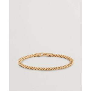 Tom Wood Curb Bracelet L Gold men 16,5cm Guld