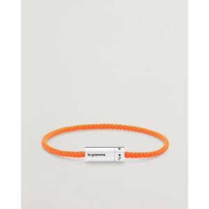 LE GRAMME Nato Cable Bracelet Orange/Sterling Silver 7g men M/18CM Orange