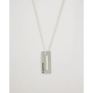 LE GRAMME Rectangular Necklace Le 1.5 Sterling Silver men One size Sølv