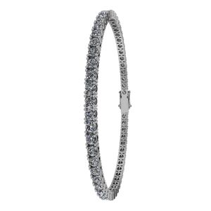 Henrik Ørsnes Design Tennis 14 Karat Hvidguld Armbånd med Diamanter 5,0 Carat TW/SI