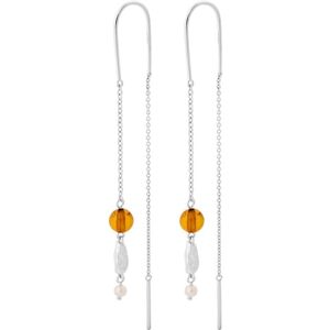 Pernille Corydon Amber Glow Earrings Sterling Sølv Øreringe fra  med Rav