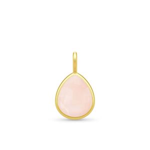 Julie Sandlau Paloma Forgyldt Sølv Vedhæng fra  med Milky Rose Pear Cabochon Krystal