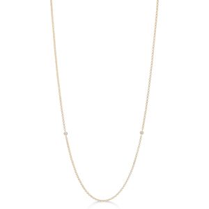 Julie Sandlau Legacy Necklace 18 Karat Guld Halskæde fra  med Diamanter 0,08 Carat TW