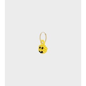 Pura Utz Mini Smiley Earring Yellow ONESIZE