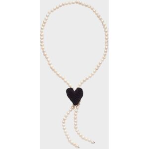 Pura Utz Black Heart Texas Tie Necklace ONESIZE