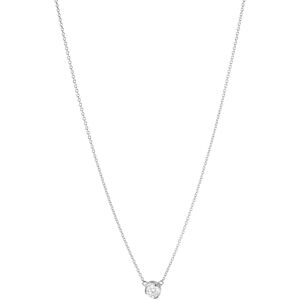 Georg Jensen Signature 18 Karat Hvidguld Vedhæng med Diamant 0,20 Carat TW/VS