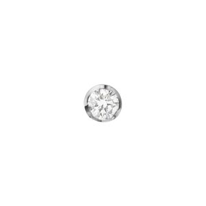 Georg Jensen Signature Diamond 18 Karat Hvidguld Ørestik med Diamant 0,10 Carat TW/VS