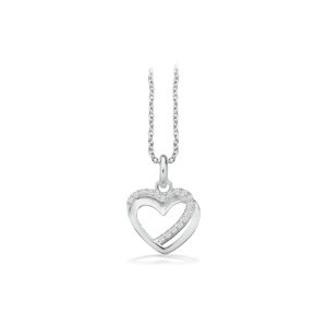Hjerte Sterling Sølv Halskæde fra Scrouples 238462