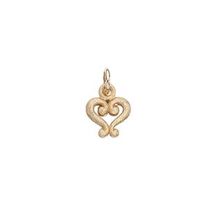 SCROUPLES 8 KT. CHARM HJERTE RUSTIK 260963