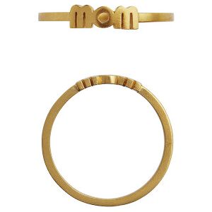 Stine A. Wow Mom Ring i Forgyldt Sølv 4047-02