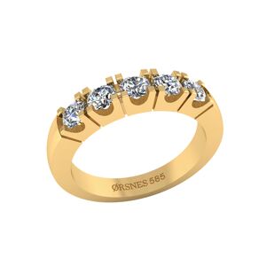 Henrik Ørsnes Design Smykkekæden 14 Karat Guld Ring med Brillanter 1,25 Carat TW/SI