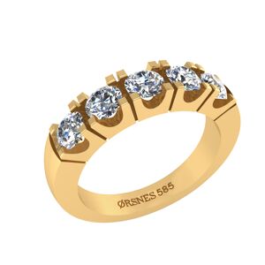 Henrik Ørsnes Design 14 Karat Guld Ring med Diamanter 2,00 Carat TW/SI