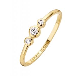 Spirit Icons Trinity 14 Karat Guld Ring med Diamanter 0,09 Carat W/VS